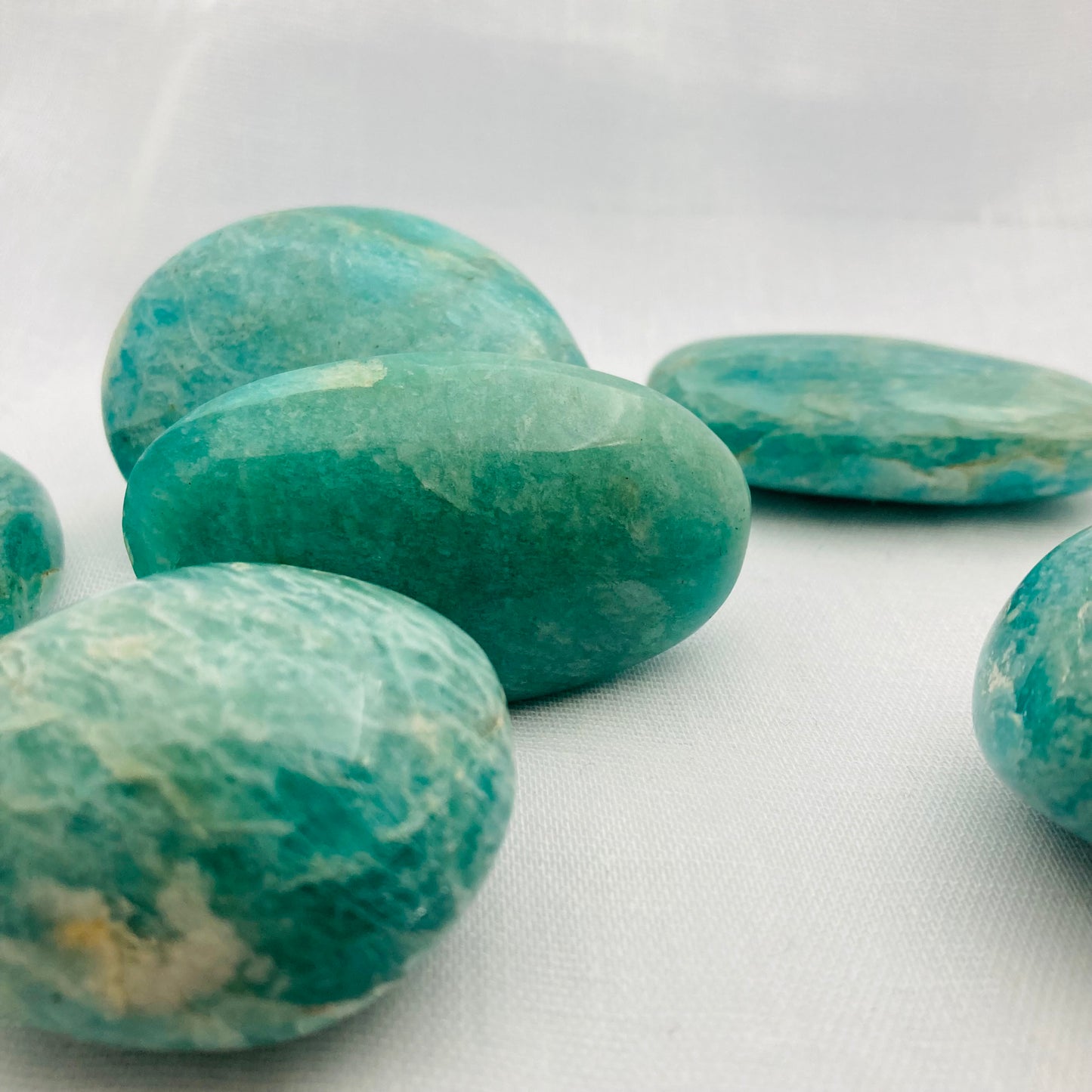 Amazonite palm stone