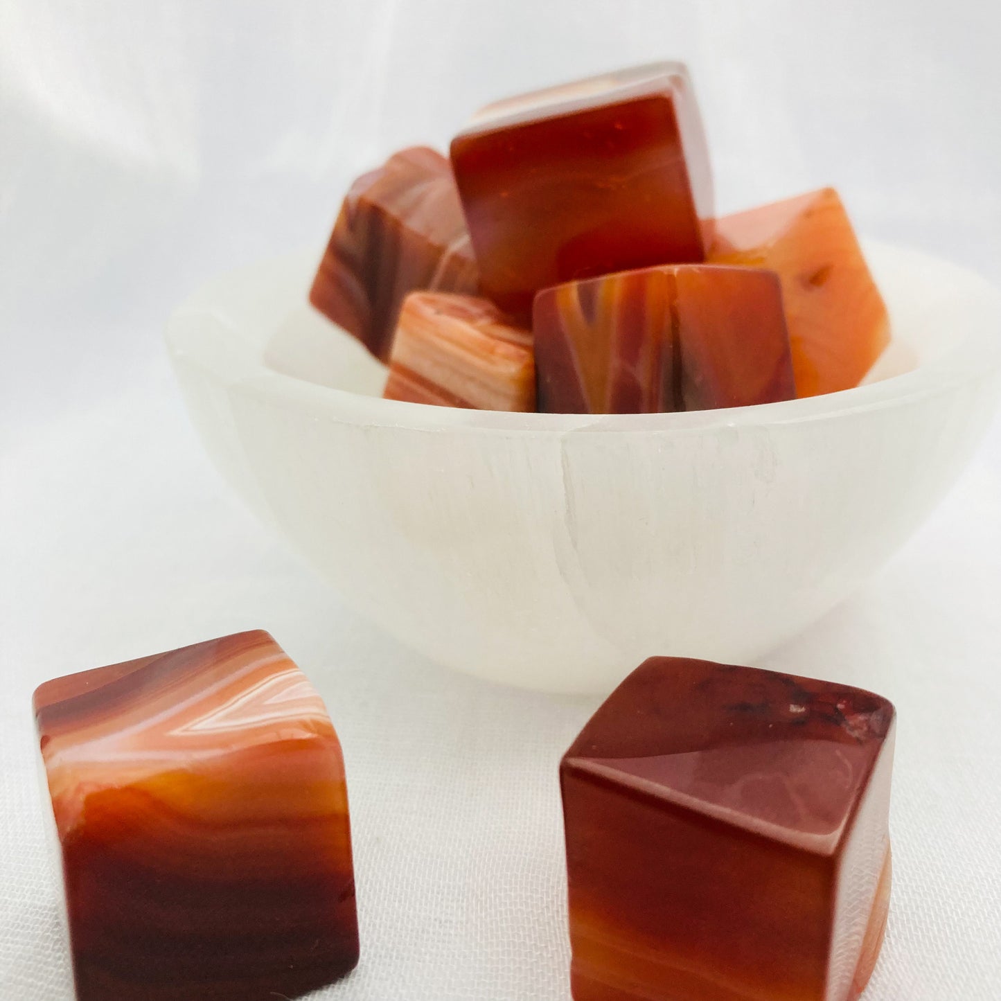 Carnelian mini cube